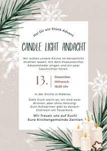 Candle Light Andacht @ Kirche Riebrau